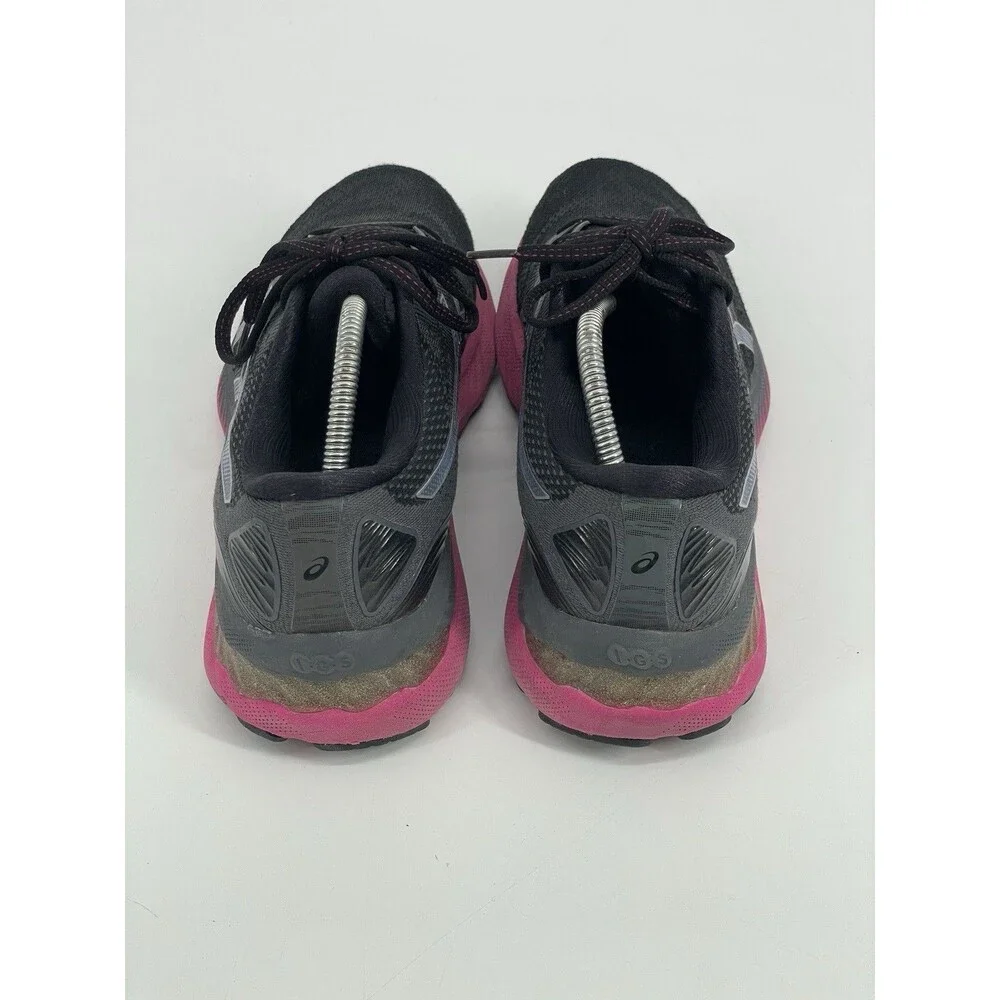 ASICS Gel Nimbus 23 Women’s Size 10 Black Pink Running Athletic Shoes Sneaker
